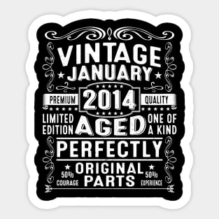 10 Year Old January 2014 Limited Edition 10th Birthday Sticker